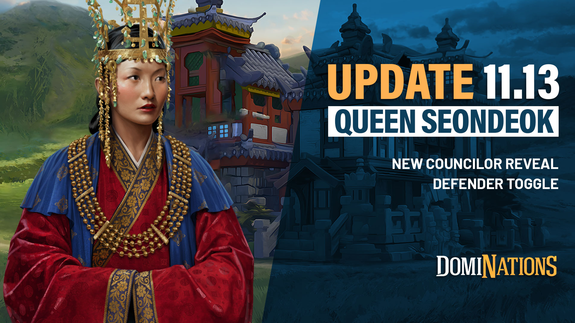 DomiNations Update 11.13 - Defenders and Queen Seondeok