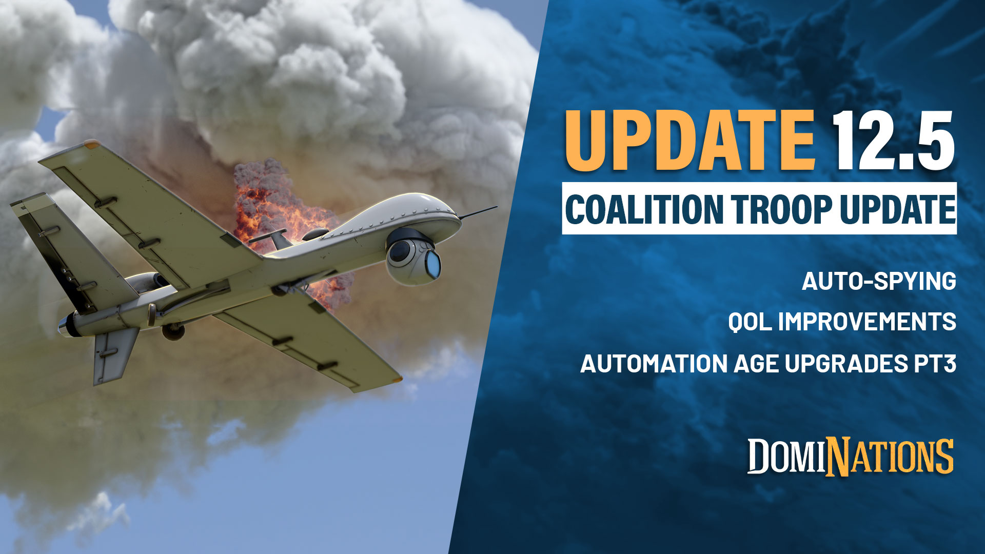DomiNations Update 12.5 - Coalition Troop Update and Auto-Spying!